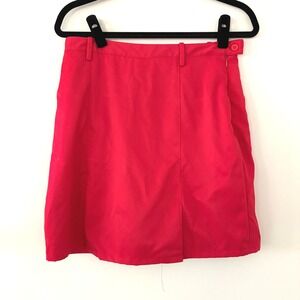 Fairway‎ Golf & Resort Red Skort Size 10 Mini A-Line Pockets Career Casual